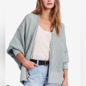 Free People motion open knit cocoon cardigan